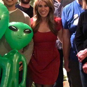 Bardot Red Cocktail Dress with Gold Buttons